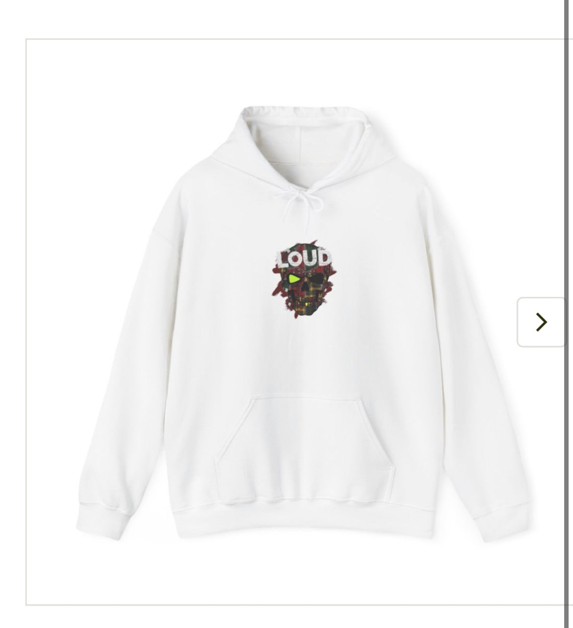 White skull hoodie